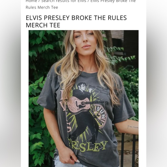 Daydreamers Elvis Merch T Sz Large - Picture 2 of 6